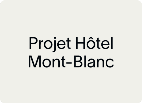 Projet Hôtel Mont-Blanc